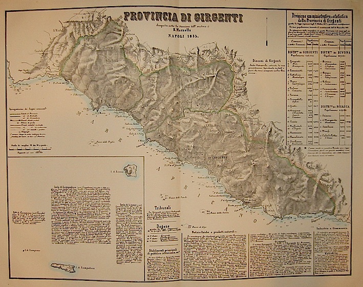 Marzolla Benedetto Provincia di Girgenti 1858 Napoli 